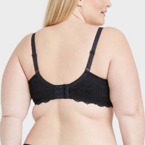 Auden Women’s Floral Smooth Lace Plunge Coverage Push Up Bra Size 46DDD - Picture 3 of 11